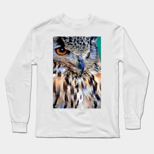 European Eagle Owl Bird of Prey Long Sleeve T-Shirt